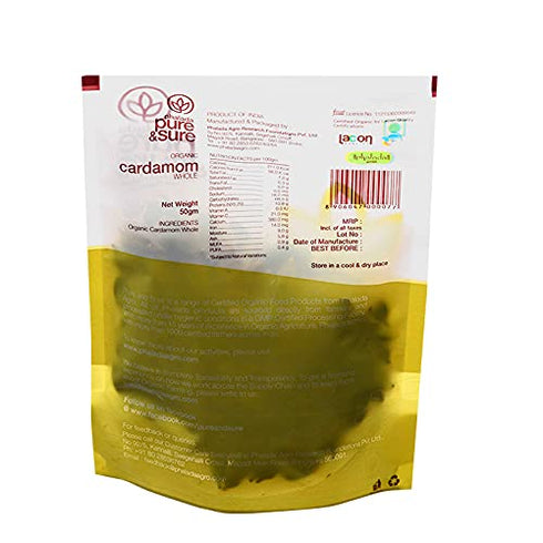 Pure & Sure Organic Cardamom Whole